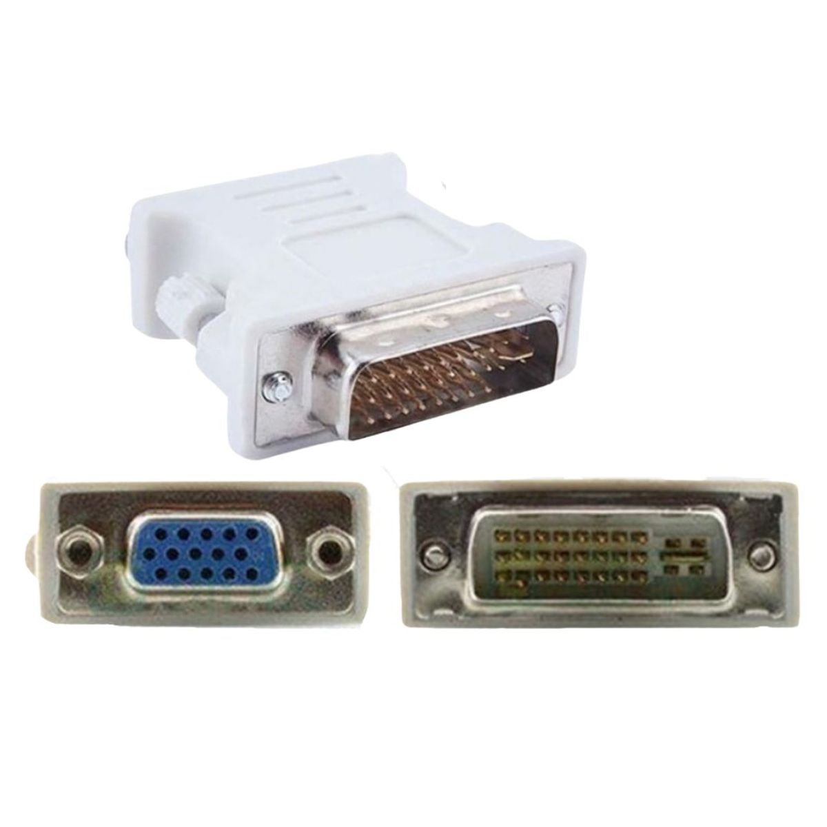 GENERICO - Adaptador Convertidor Dvi macho 245 A Vga hembra