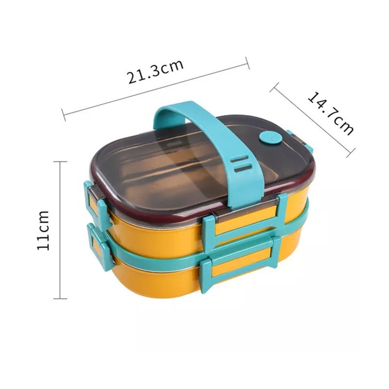 ITELSISTEM - Lonchera de plástico hermética de acero inoxidable Lunch Box Ejecutivo