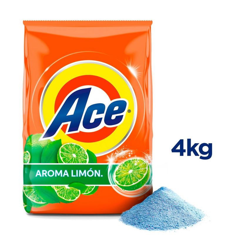 ACE - Detergente en Polvo Ace Aroma Limón 4 kg
