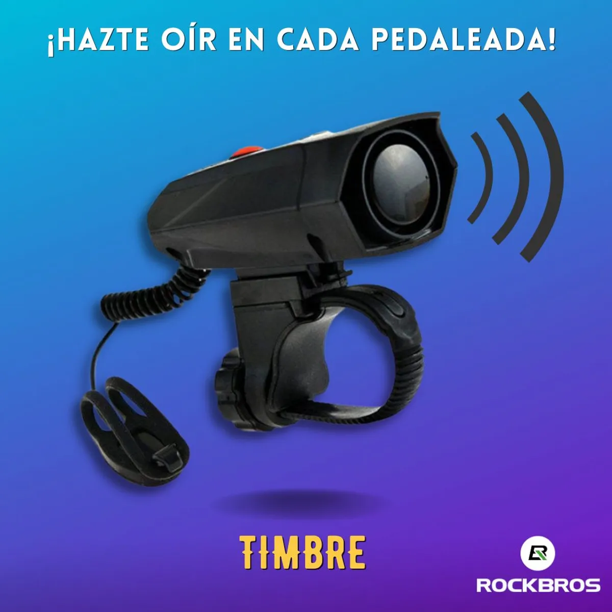 ROCKBROS - Timbre Claxon para Bicicleta 110 dB ROCKBROS
