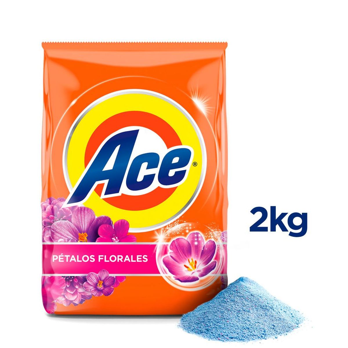 ACE - Detergente en Polvo Ace Pétalos Florales 2 kg