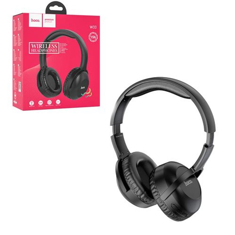 HOCO - Audífono Inalámbrico Hoco W33 bluetooth con Micro Color - Negro