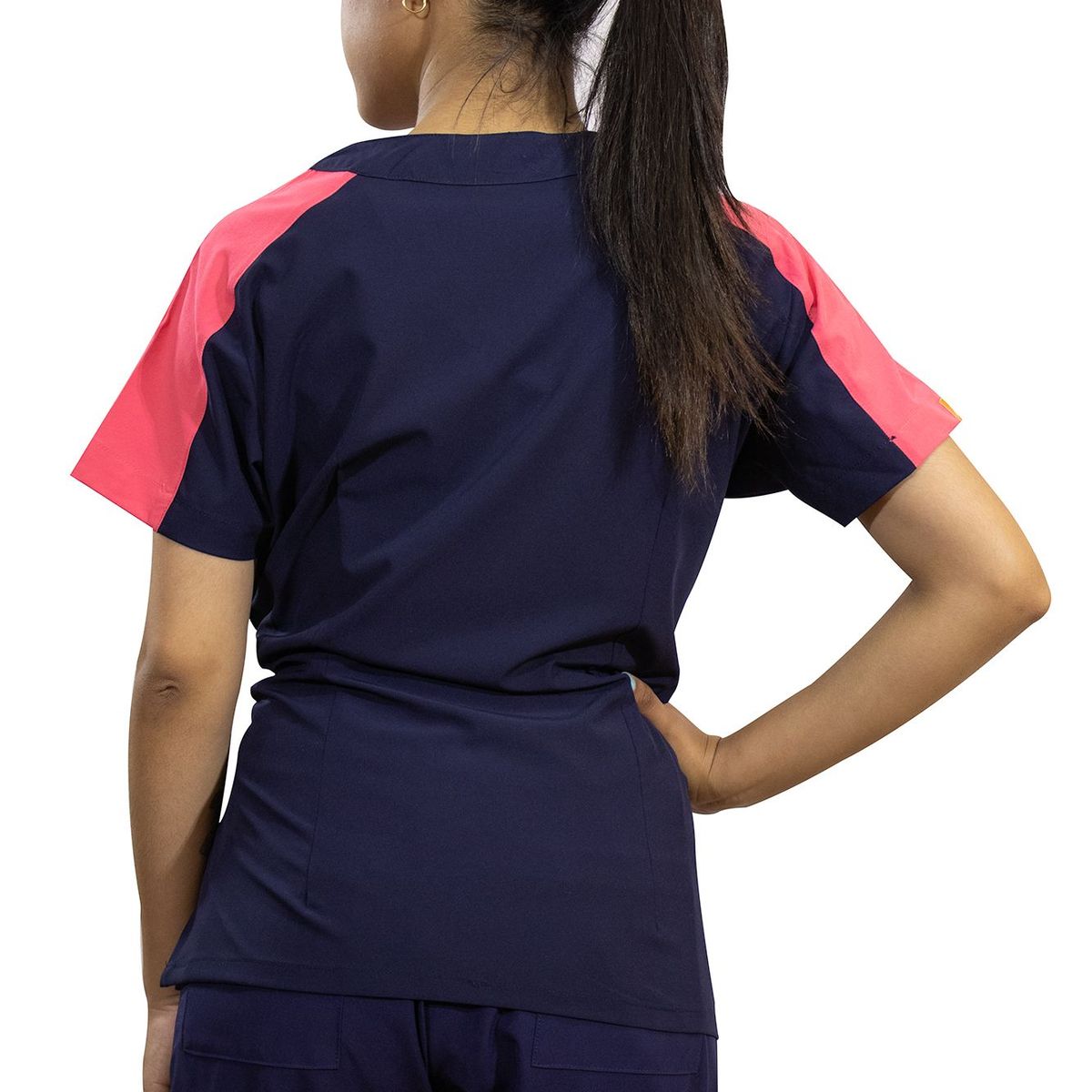 TWELVE - Twelve -conjunto scrub  Kaia - coral/ azul marino