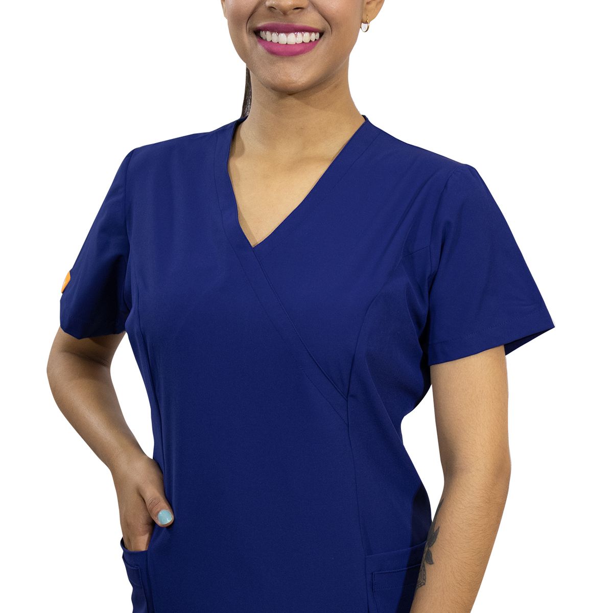 TWELVE - Twelve -conjunto scrub  cruzado v - azul acero