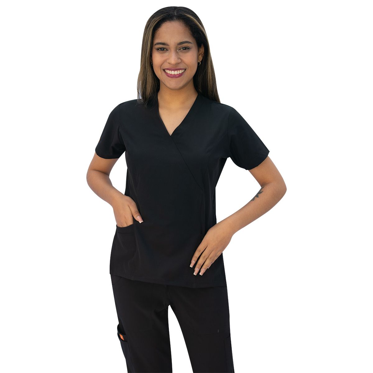 TWELVE - Twelve -conjunto scrub  cruzado v - negro