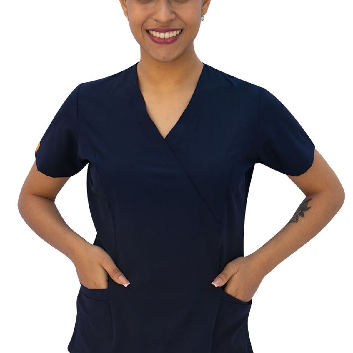 TWELVE - Twelve -conjunto scrub  cruzado v - azul marino