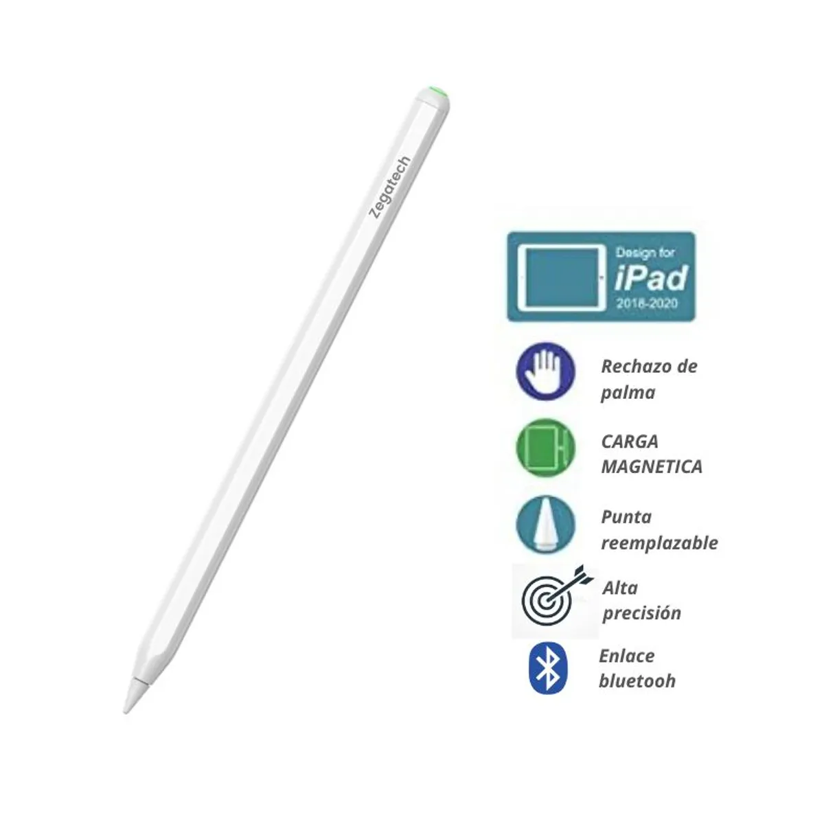 STYLUS - Lápiz Pencil para iPad PREMIUM V3 con CARGA MAGNÉTICA