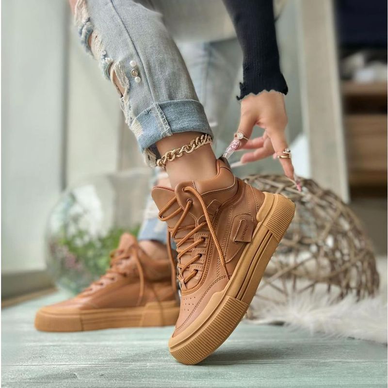 GENERICO - Zapatilla Mujer Addison Clifford Caqui