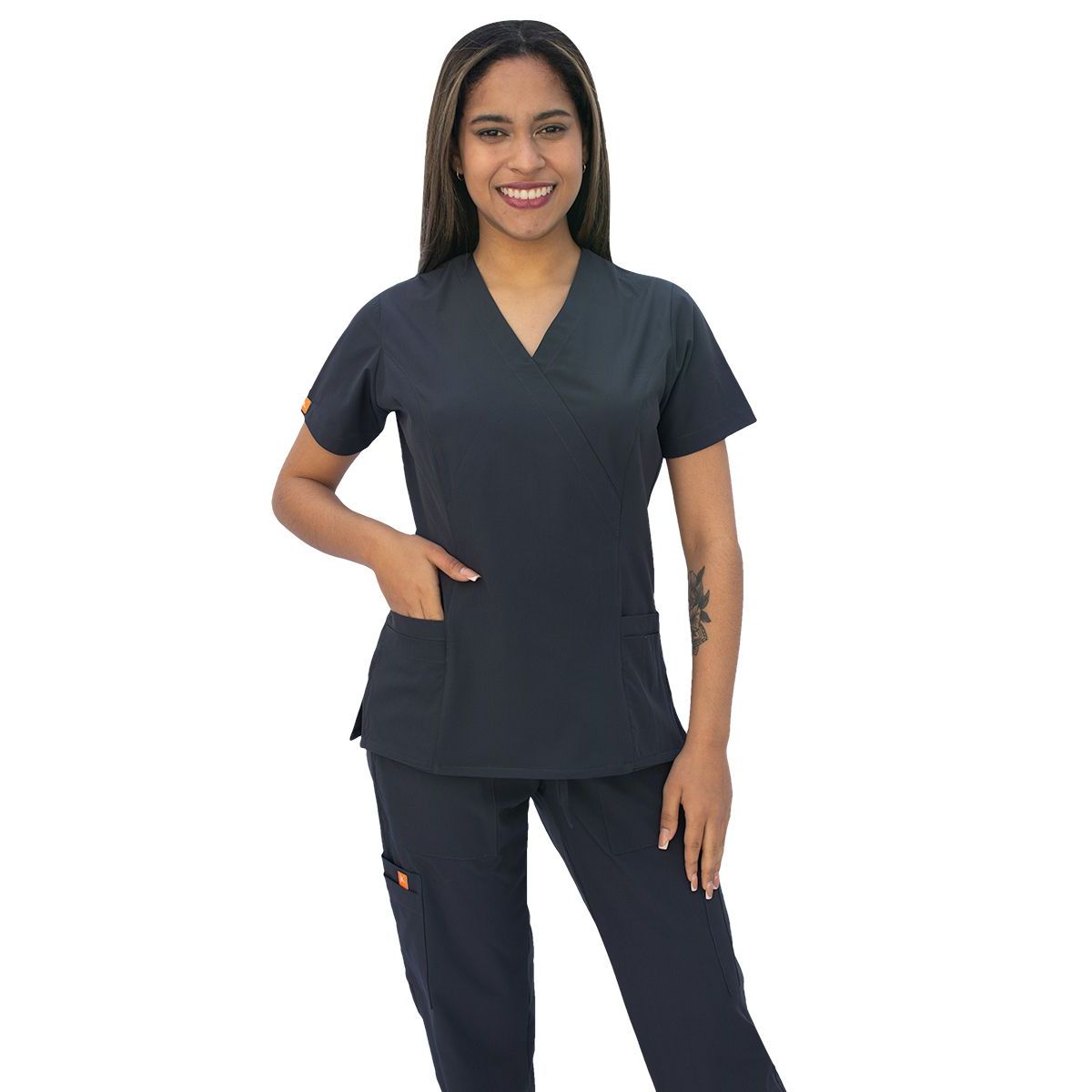 TWELVE - Twelve -conjunto scrub  cruzado v - plomo oscuro