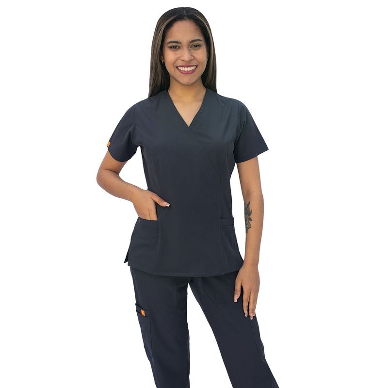 TWELVE - Twelve -conjunto scrub  cruzado v - plomo oscuro
