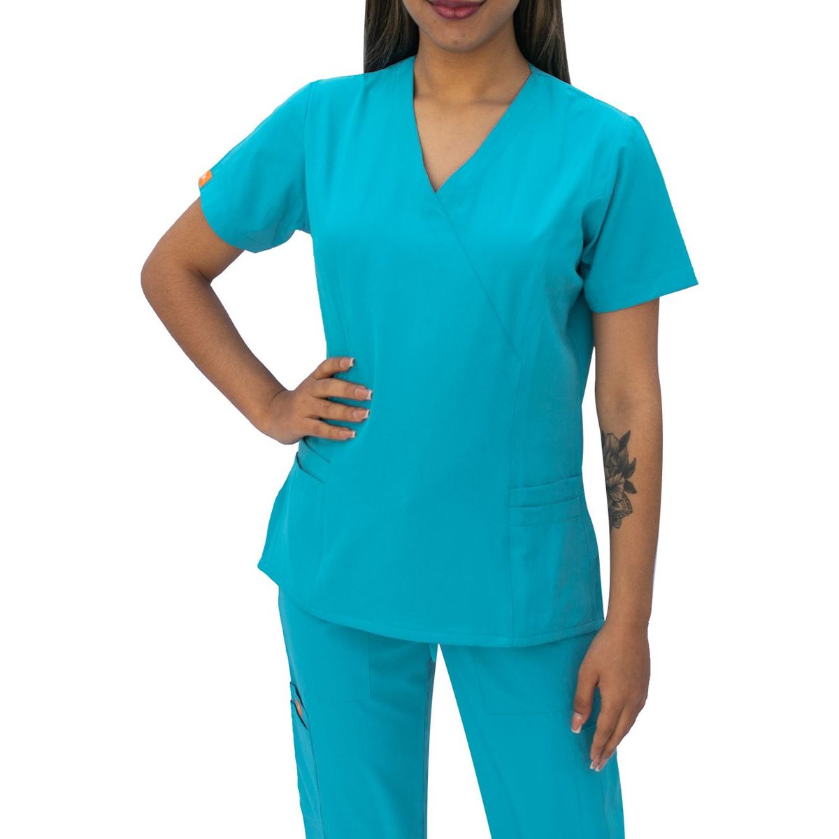 TWELVE - Twelve -conjunto scrub  cruzado v - agua marina o turquesa enfermería