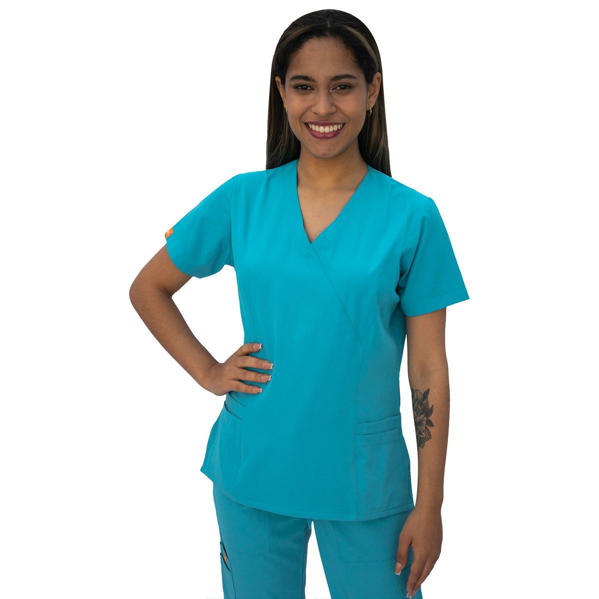 TWELVE - Twelve -conjunto scrub  cruzado v - agua marina o turquesa enfermería