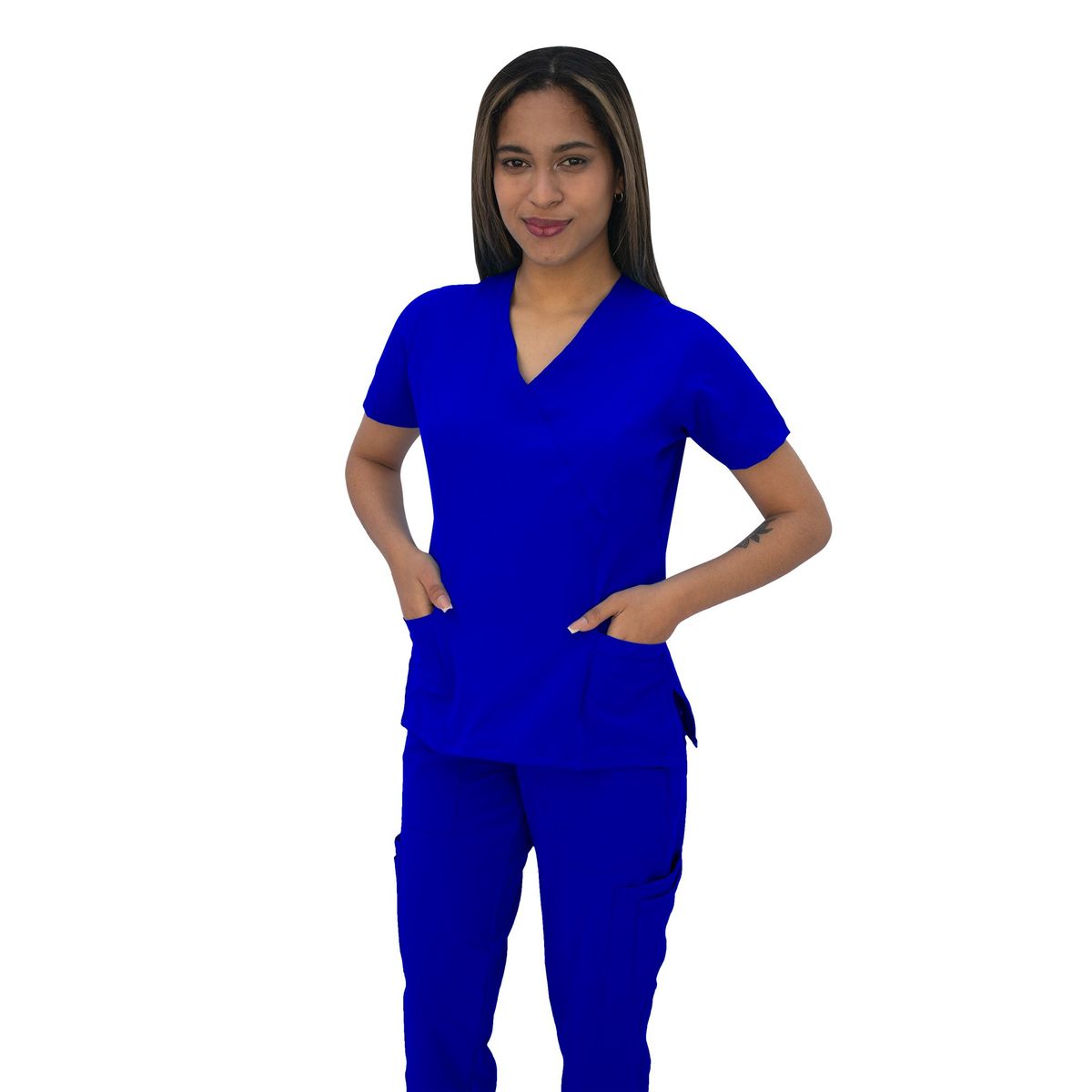 TWELVE - Twelve -conjunto scrub  cruzado v - azulino