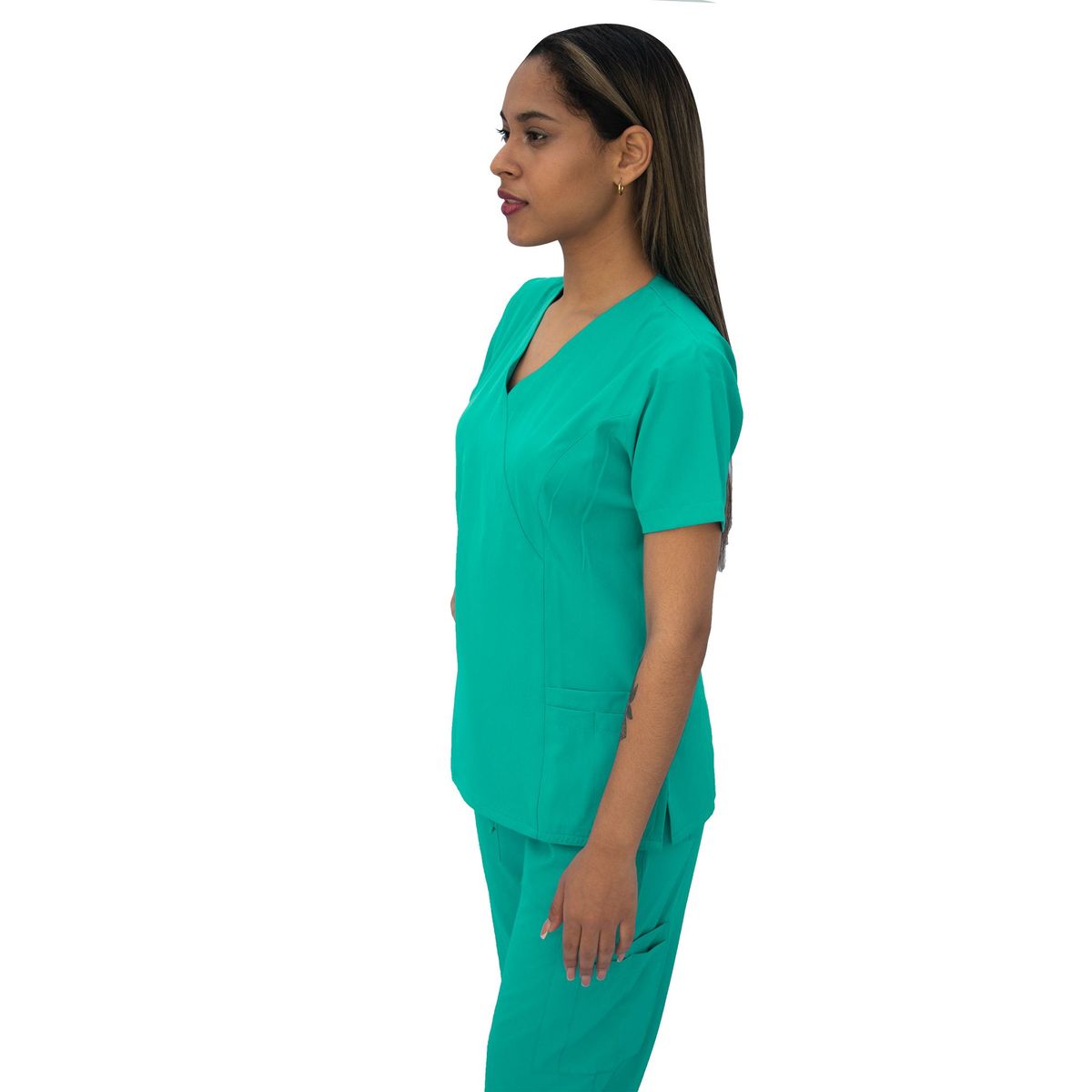 TWELVE - Twelve -conjunto scrub  cruzado v - verde jade