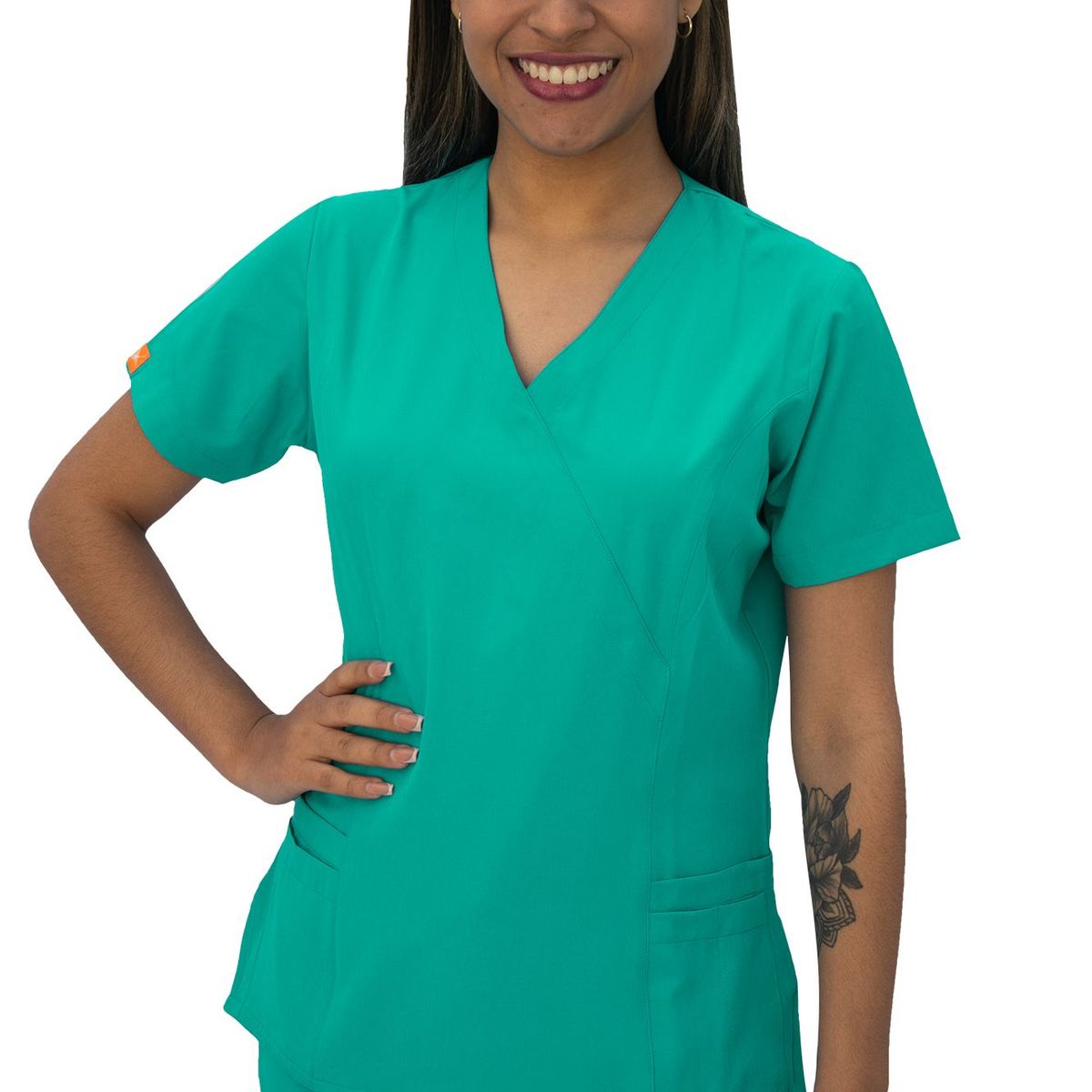 TWELVE - Twelve -conjunto scrub  cruzado v - verde jade