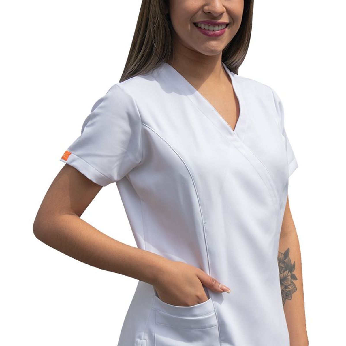 TWELVE - Twelve -conjunto scrub  cruzado v - blanco