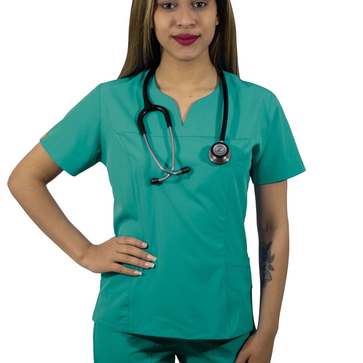 TWELVE - Twelve -conjunto scrub  corazón - verde jade