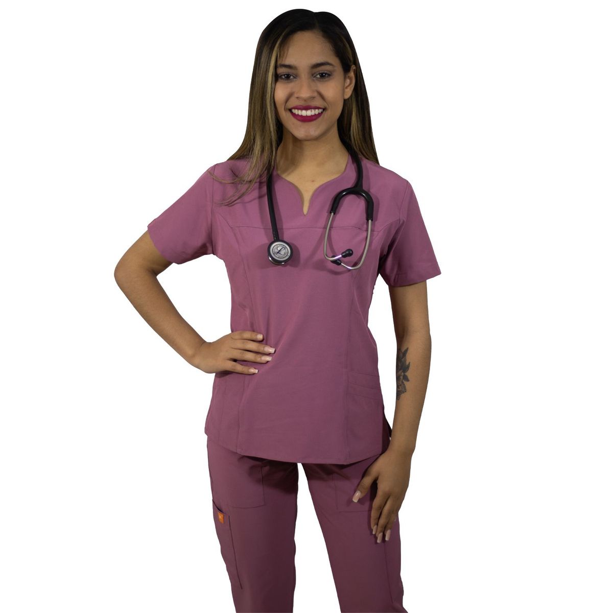 TWELVE - Twelve -conjunto scrub  corazón - palo rosa