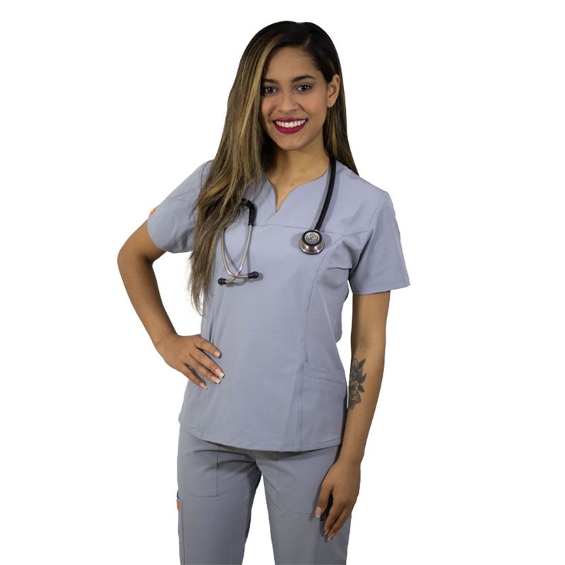 TWELVE - Twelve -conjunto scrub  corazón - plomo plata