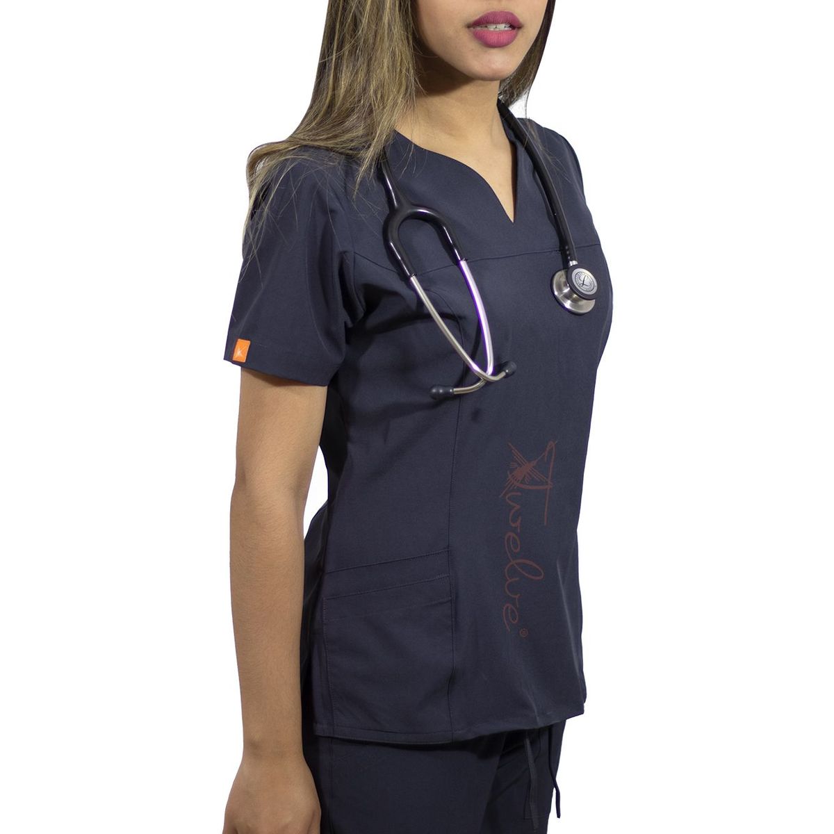 TWELVE - Twelve -conjunto scrub  corazón - plomo oscuro