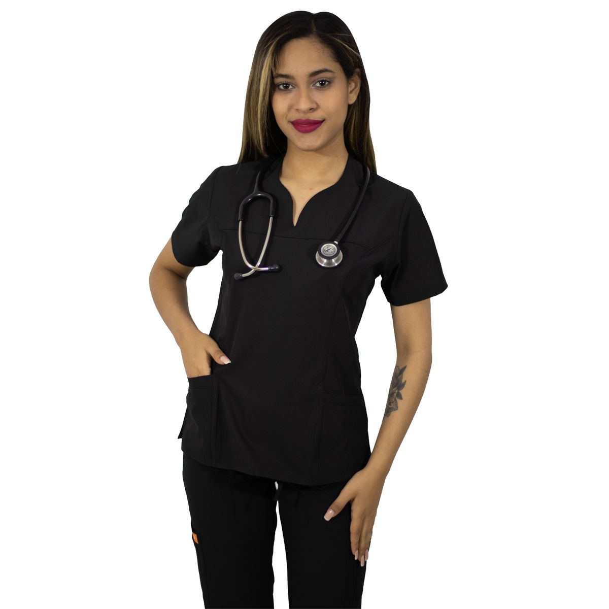 TWELVE - Twelve -conjunto scrub  corazón - negro
