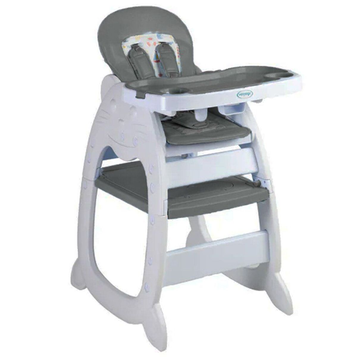 VOYAGE - Silla de Comer Gato 3 en 1 Gris
