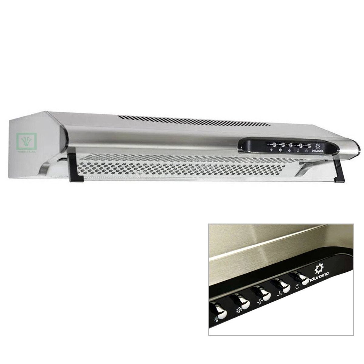 INDURAMA - Campana Extractora 3Velocidades CEI-602CRP 60cm