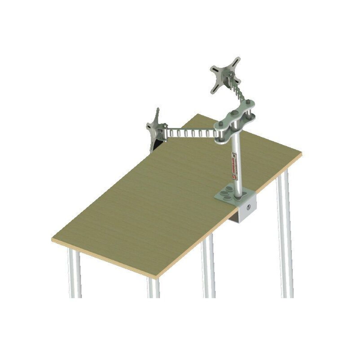 SUPER RACK - Rack Escritorio Dos Monitores de 14 a 27