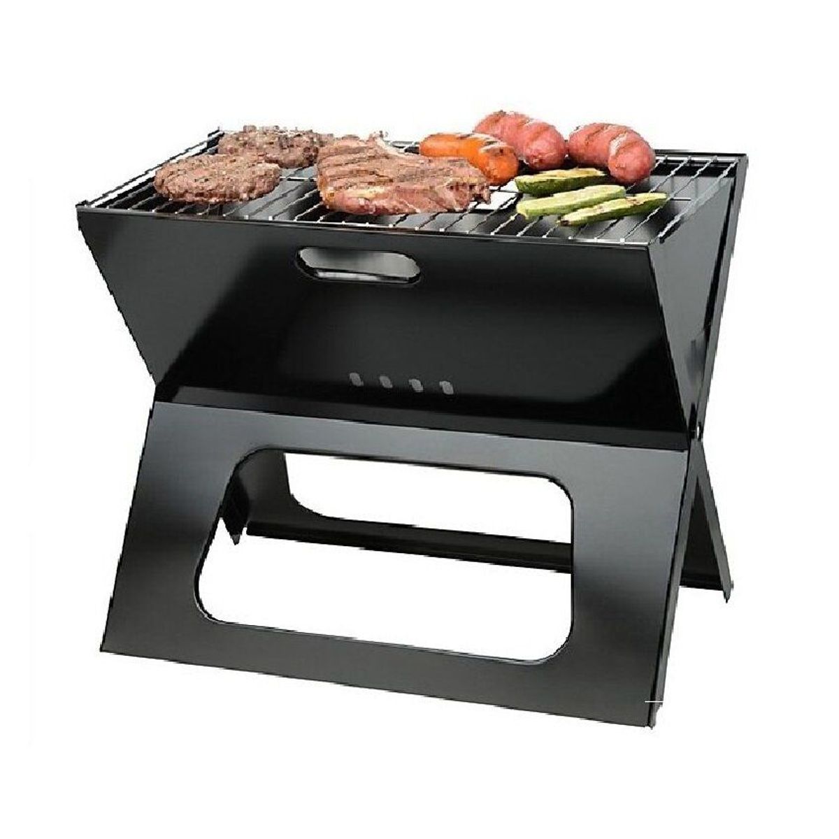 SUPER RACK - Parrilla Portátil Plegable a Carbón