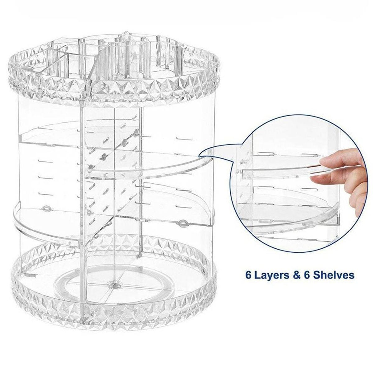 GENERICO - Organizador de Maquillaje Cosméticos Giratorio 360°