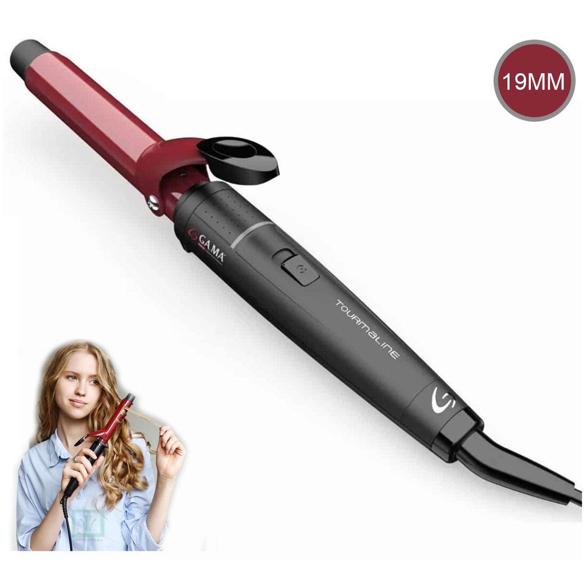 GAMA - Rizador Tourmalina Nano Silver 220°C 19MM