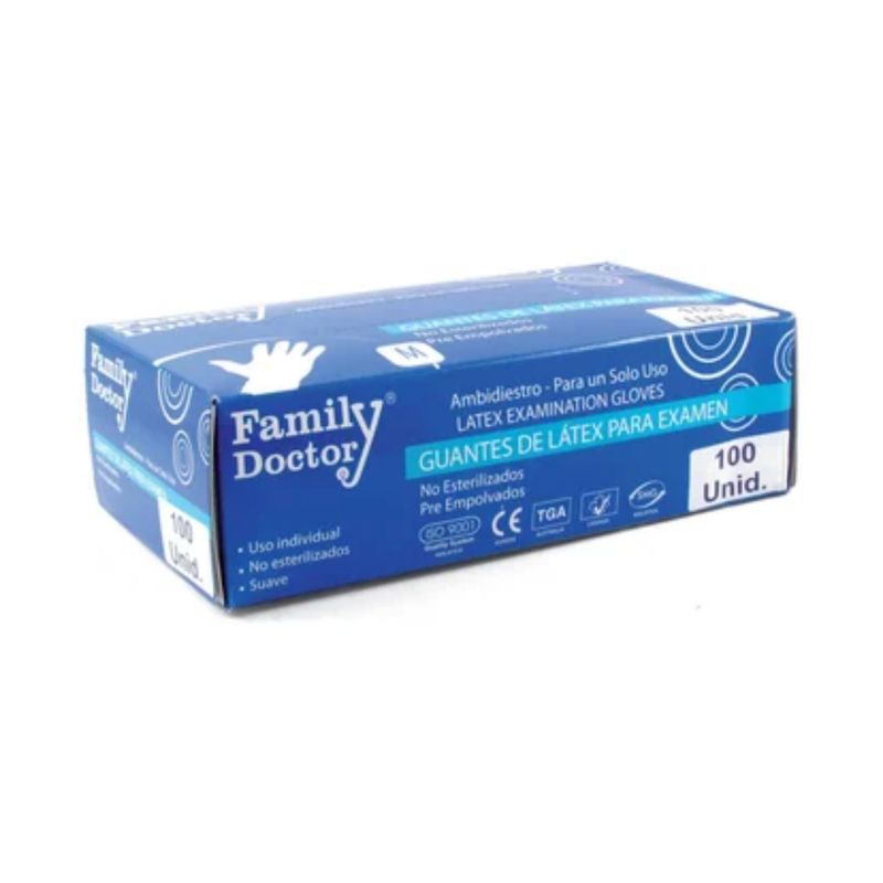 GENERICO - GUANTES DE NITRILO TALLA S- 50 PARES- DOCTOR FAMILY