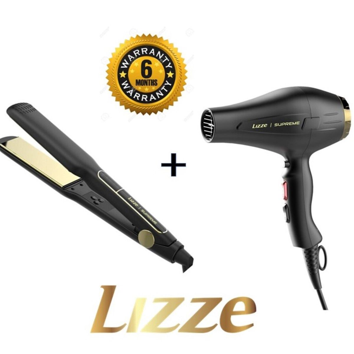 LIZZE - LIZZE Plancha de Cabello  Secadora Profesional Supreme Top Line.