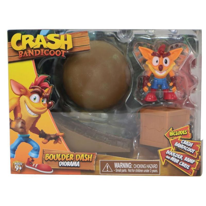 CRASH BANDICOOT - Diorama Crash Bandicoot - Set Boulder Dash Crash