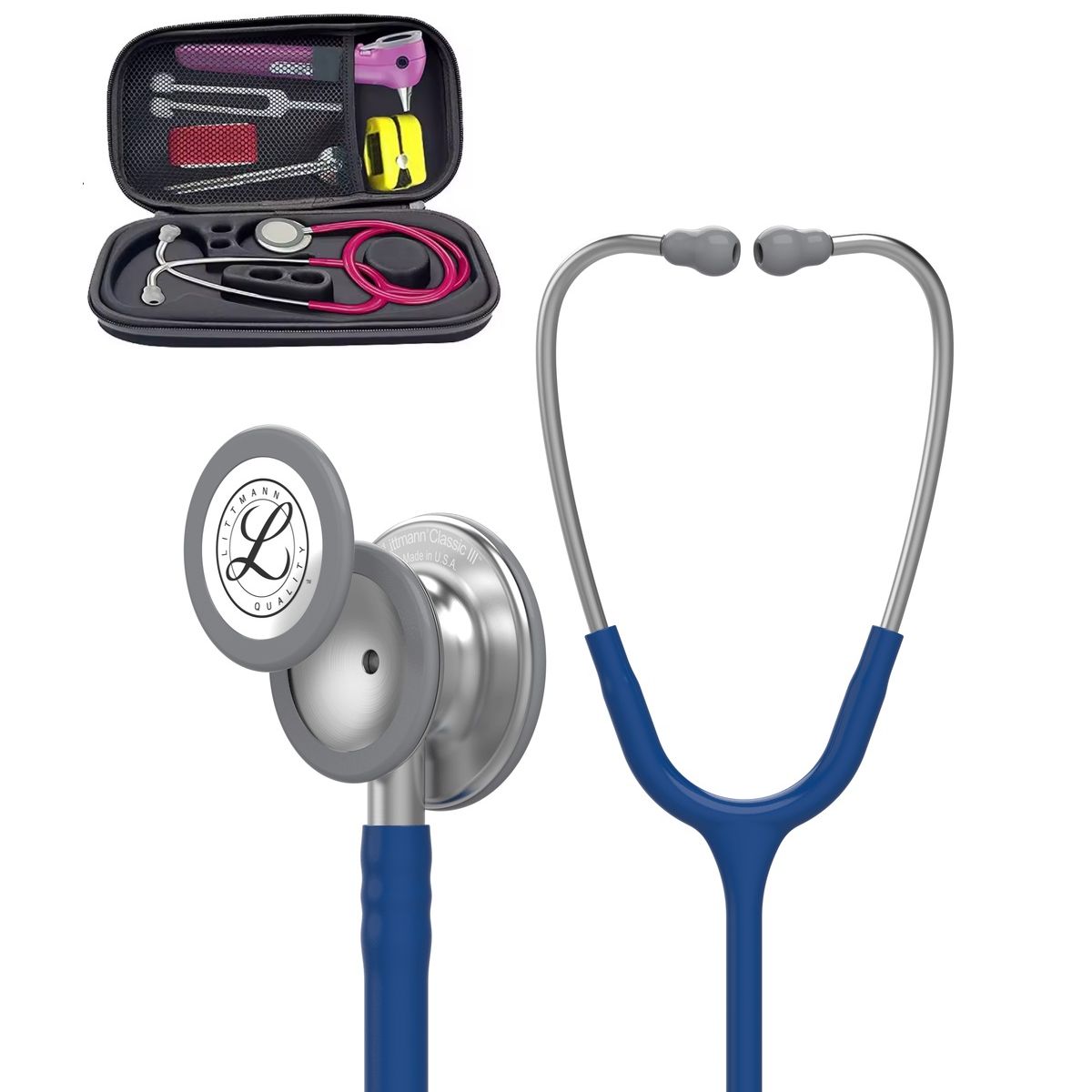 LITTMANN - Estetoscopio 3M Littmann Classic iii -  Azul + Estuche
