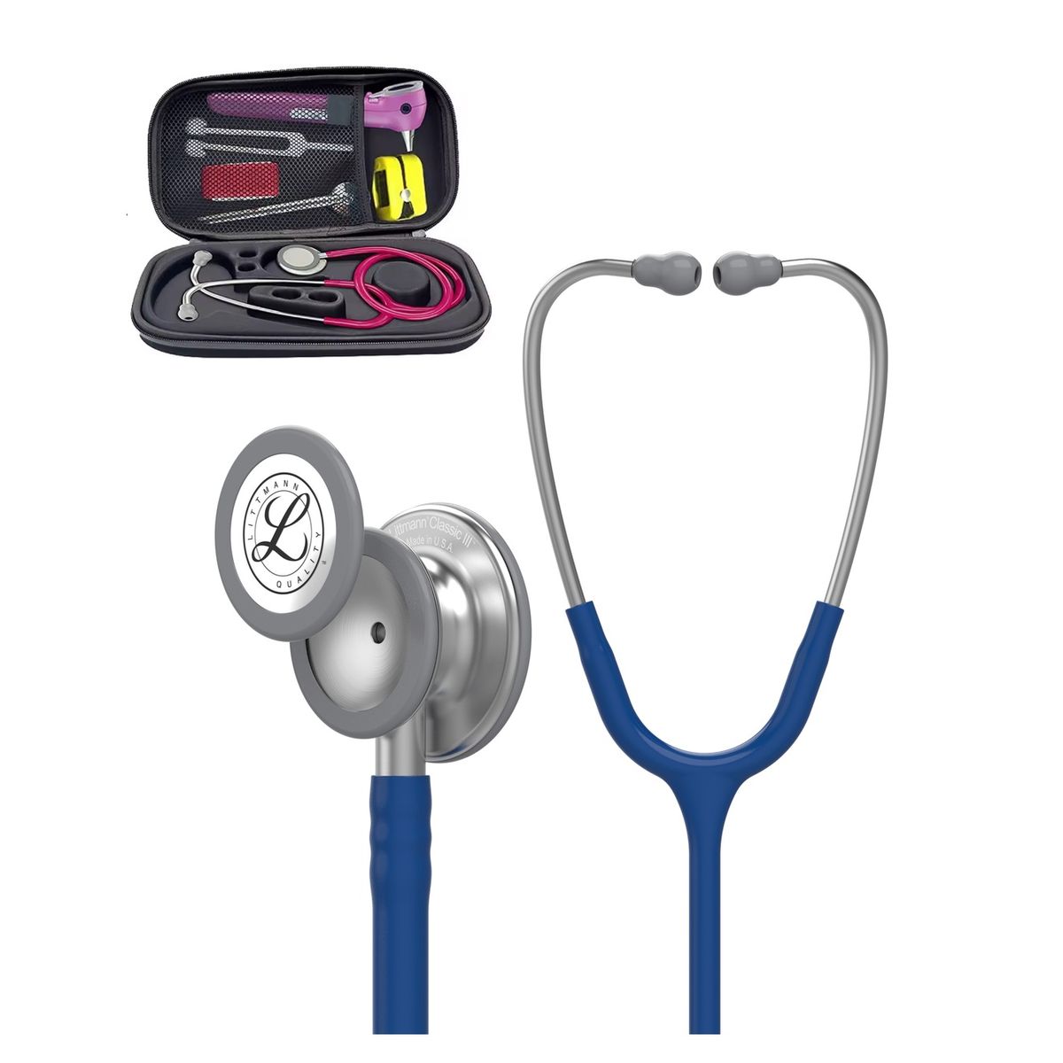 LITTMANN - Estetoscopio 3M Littmann Classic iii -  Azul + Estuche