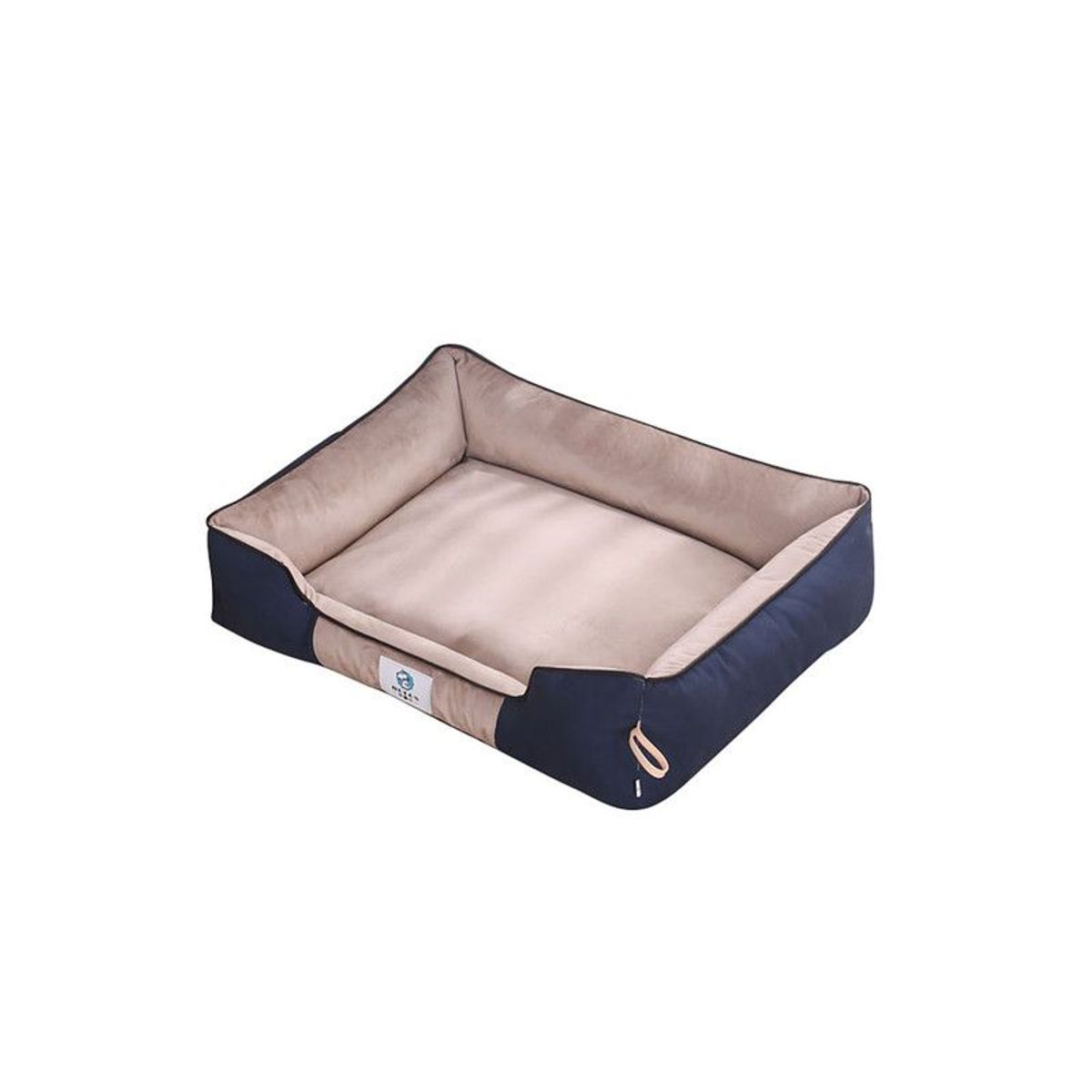 QUE PATAS PET SHOP - Cama Sofá Premium Antialérgica para Perros Lavable Azul Talla XL