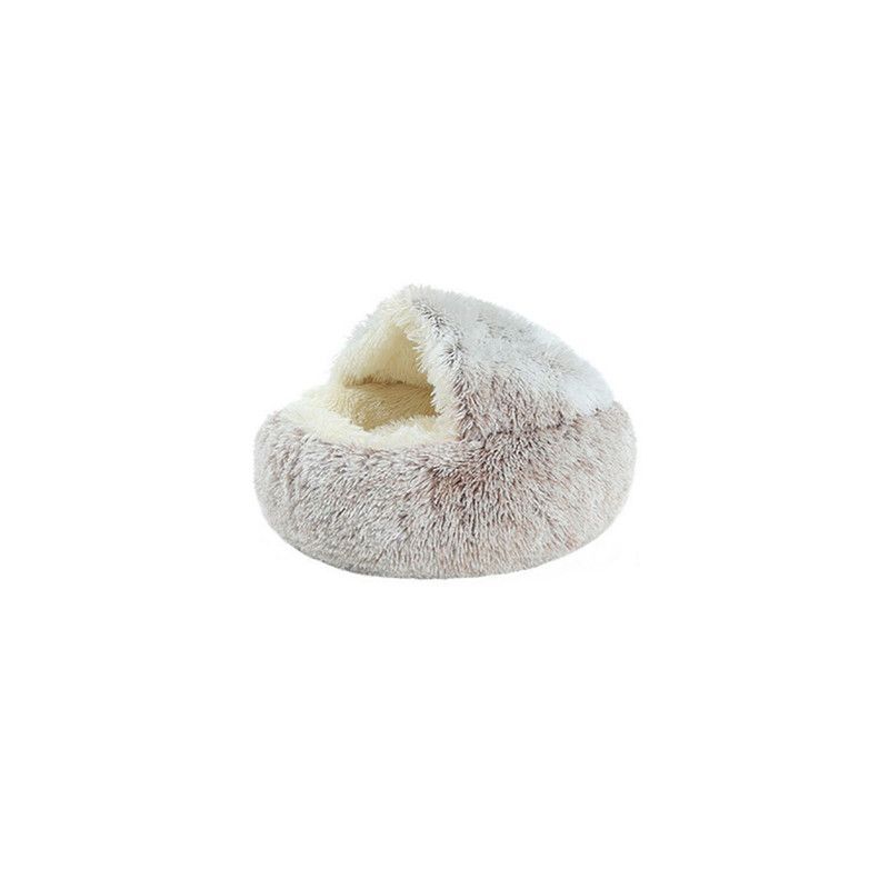 QUE PATAS PET SHOP - Cama Donut Cueva para Mascota  Marrón