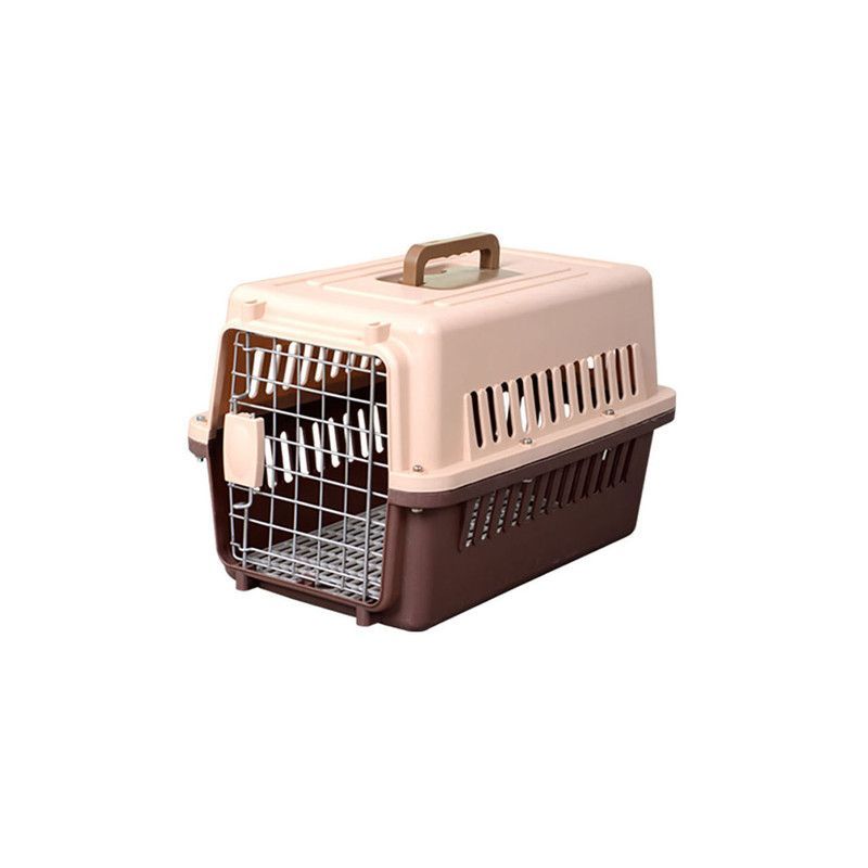 QUE PATAS PET SHOP - Canil Transportador Marrón Talla M