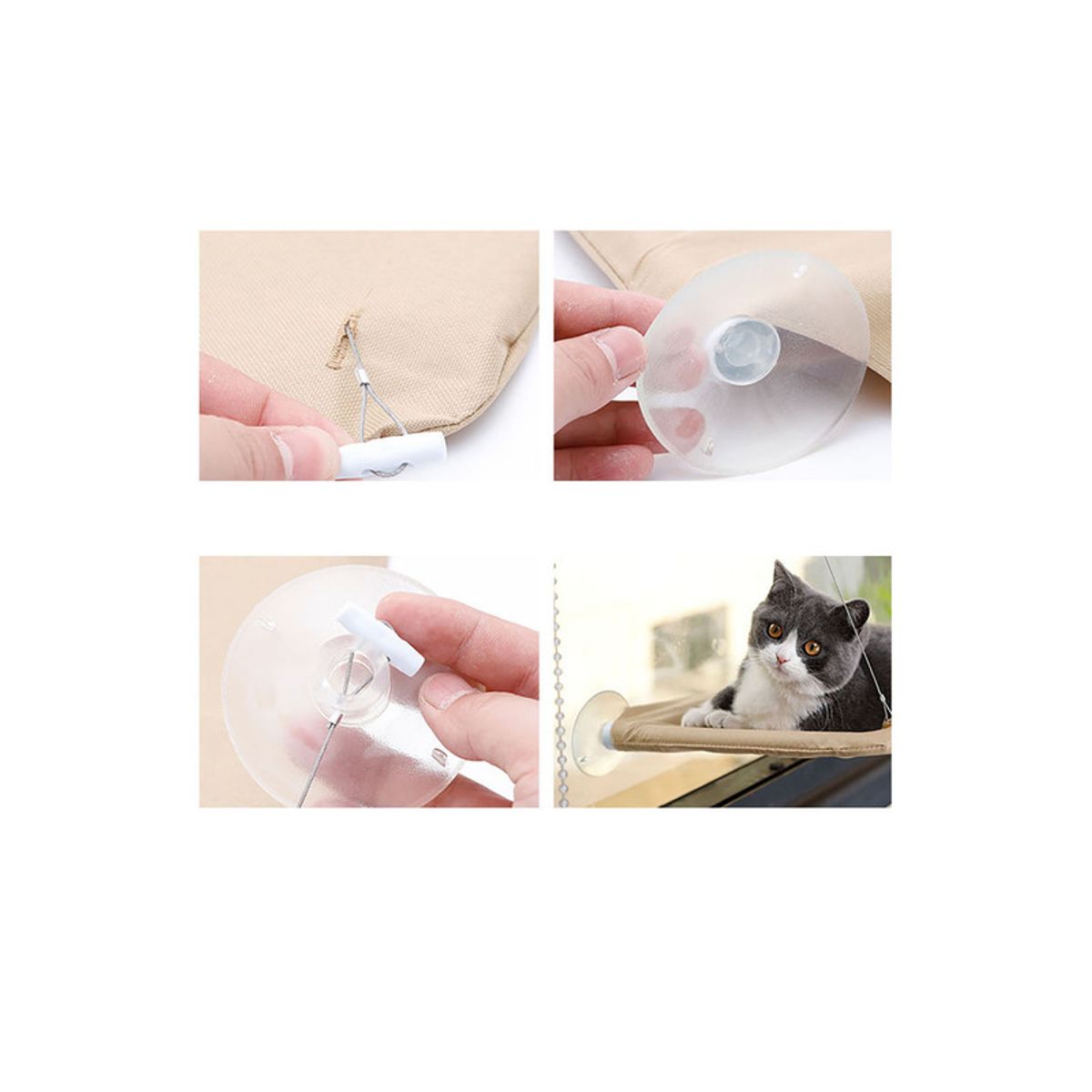 QUE PATAS PET SHOP - Hamaca Para Gatos Ventana