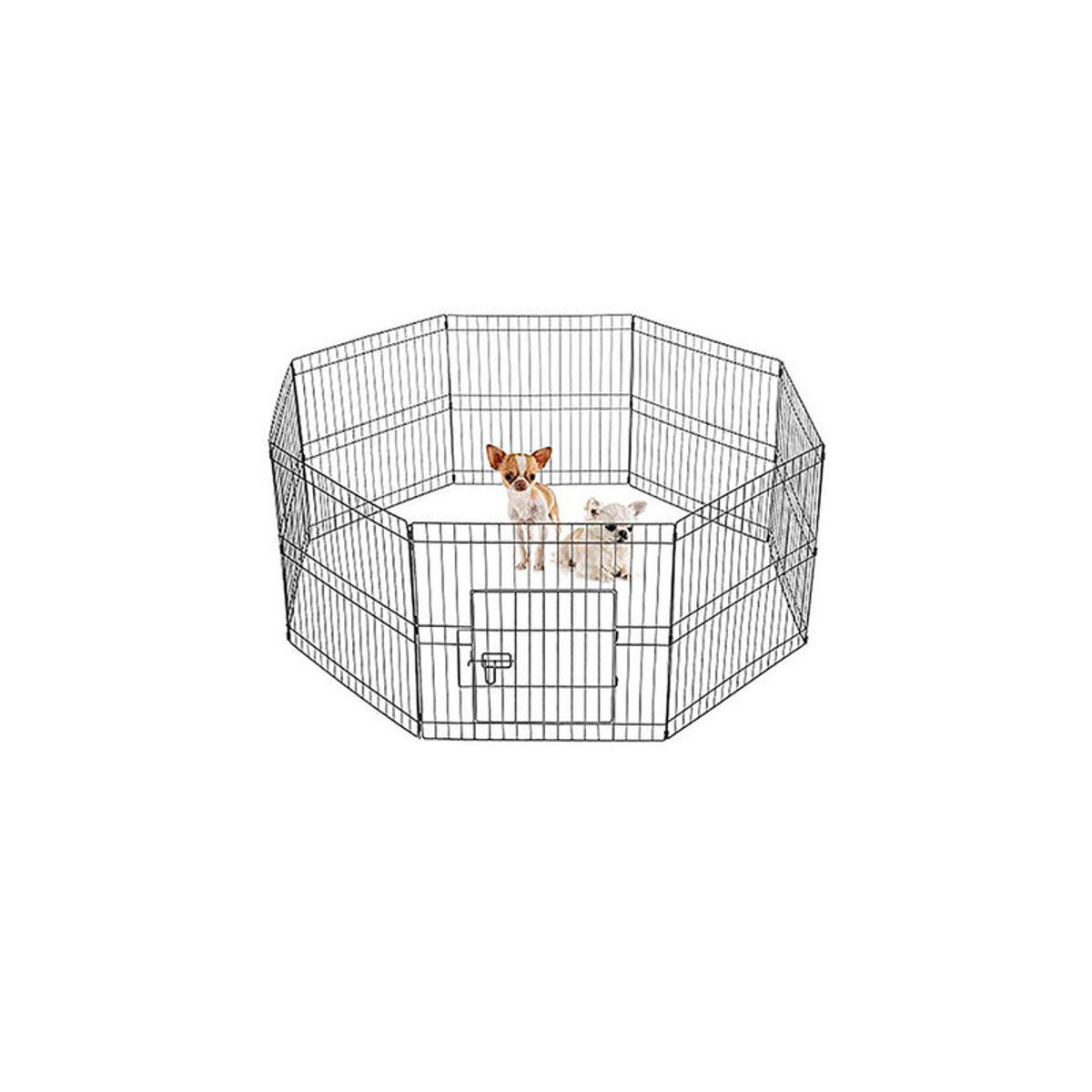 QUE PATAS PET SHOP - Corral Jaula para Mascotas Fácil de Armar y Guardar Talla S