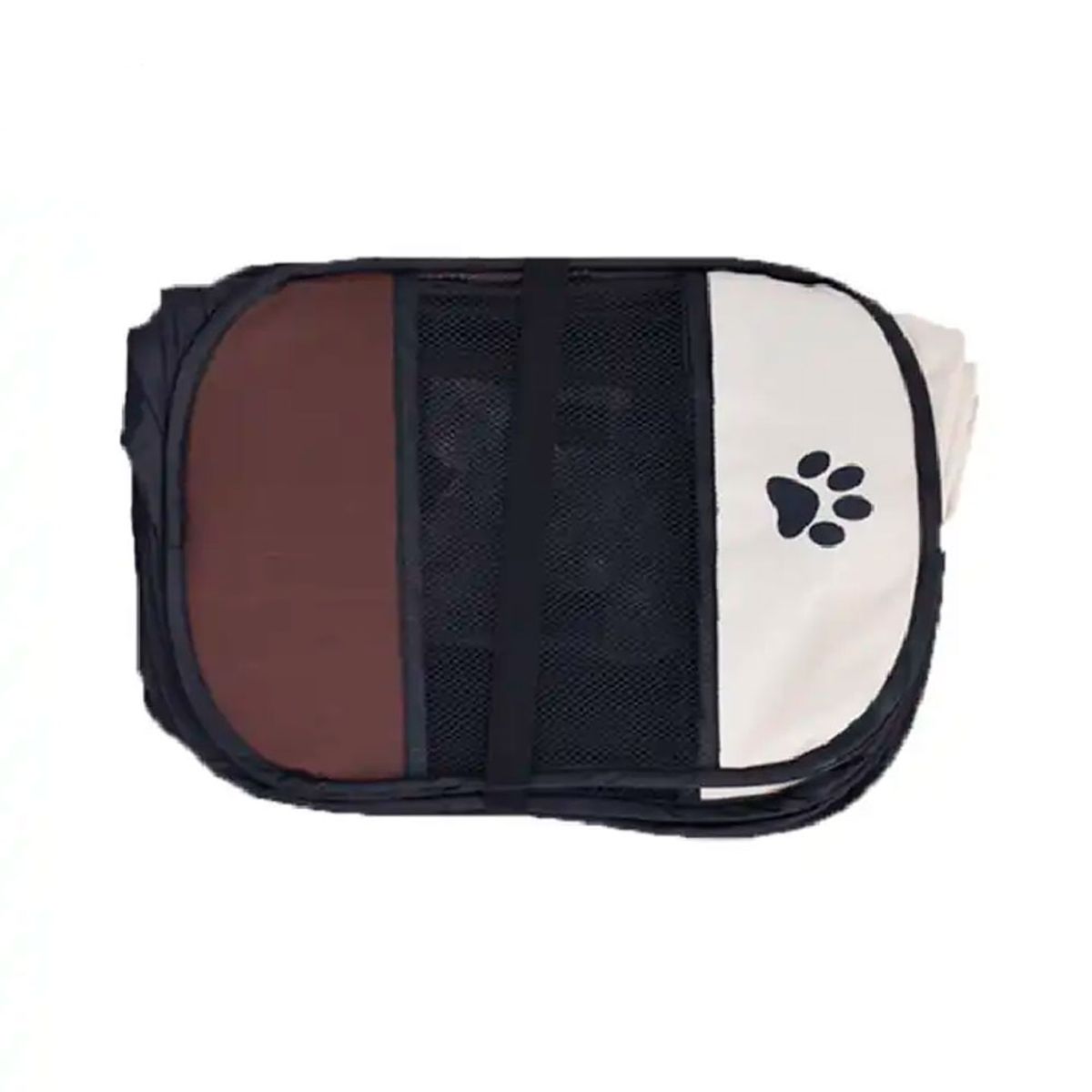 QUE PATAS PET SHOP - Corral Para Mascotas Plegable Con Techo Gris Talla S