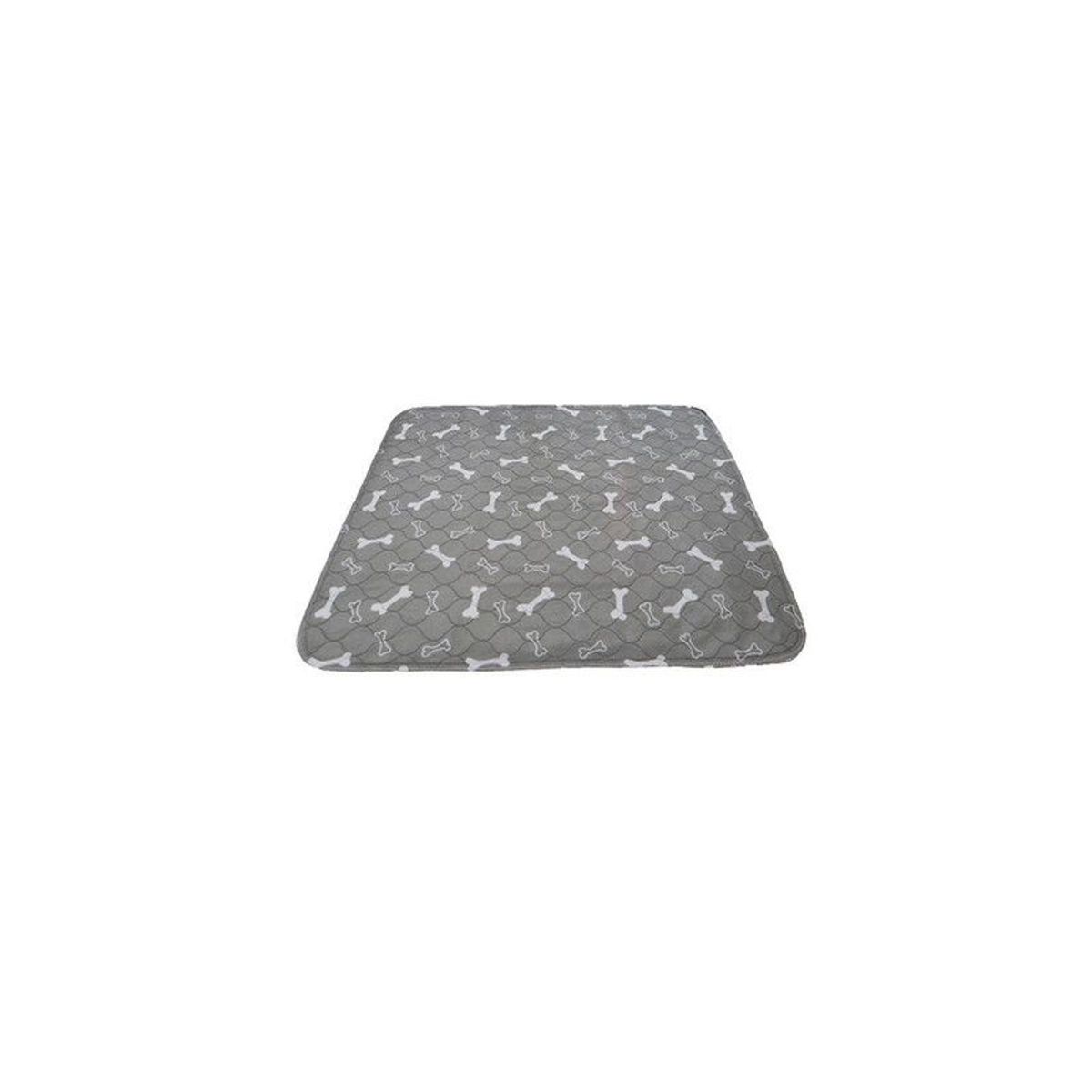 QUE PATAS PET SHOP - Mat Impermeable para Mascotas Gris talla M