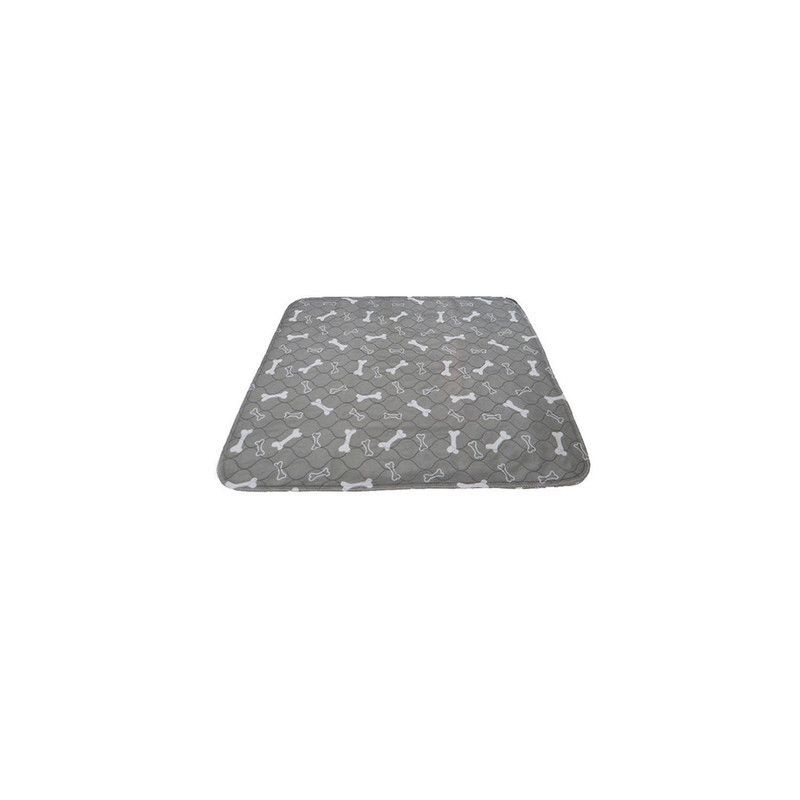 QUE PATAS PET SHOP - Mat Impermeable para Mascotas Gris talla M