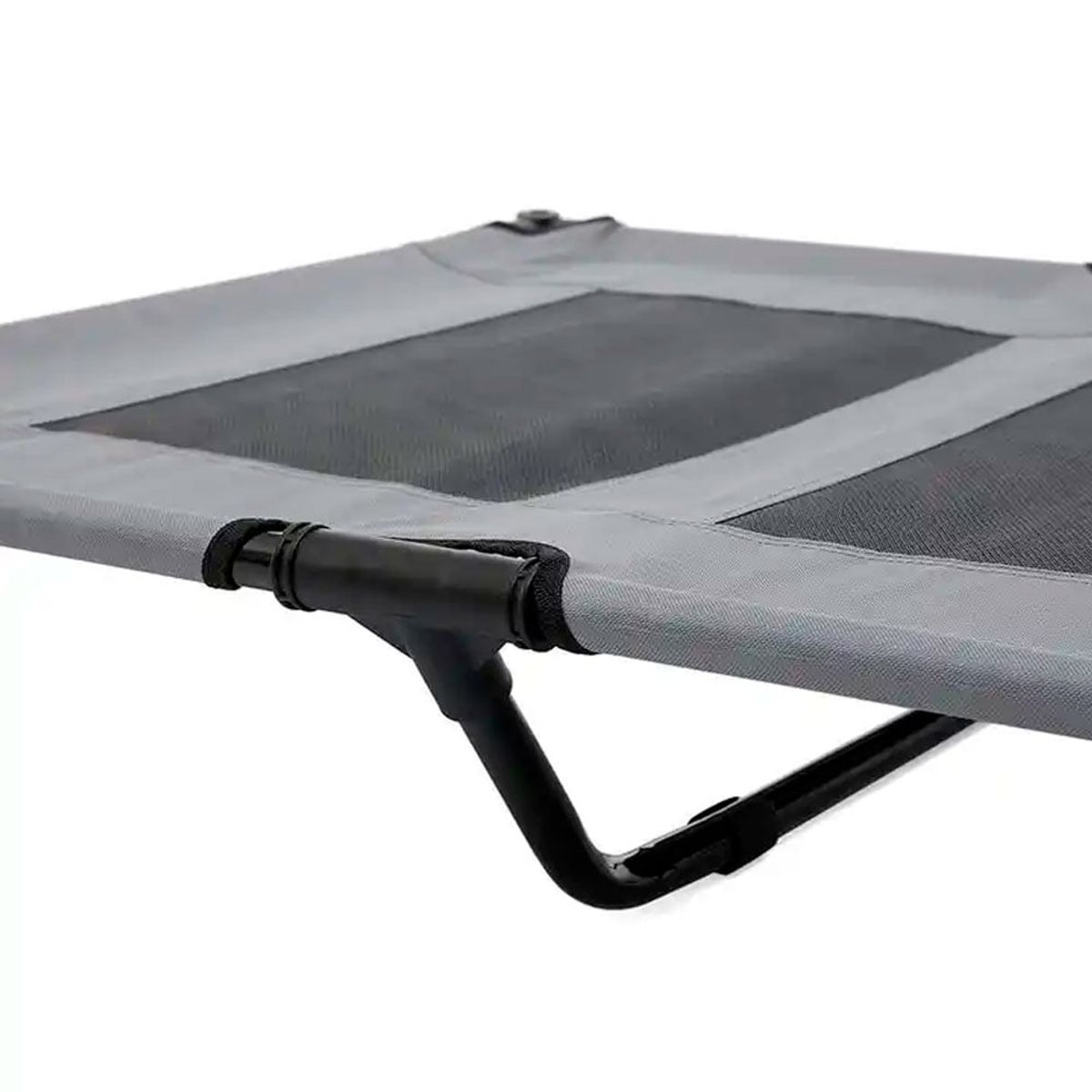 QUE PATAS PET SHOP - Cama Elevada con Toldo talla L Gris