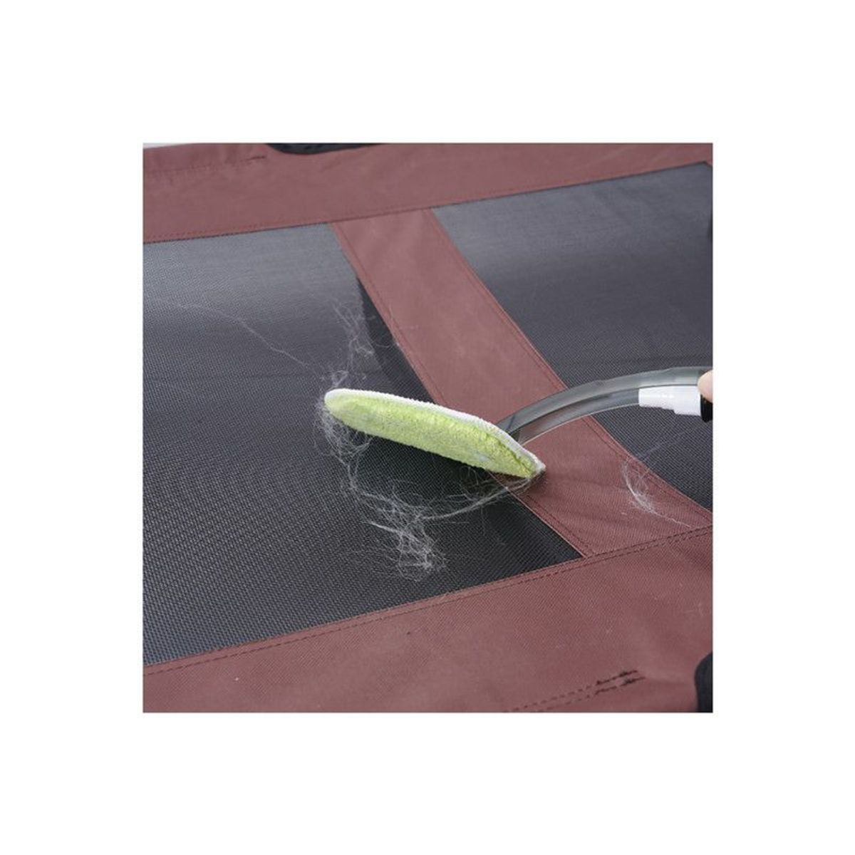 QUE PATAS PET SHOP - Cama Elevada con Toldo talla L Marrón