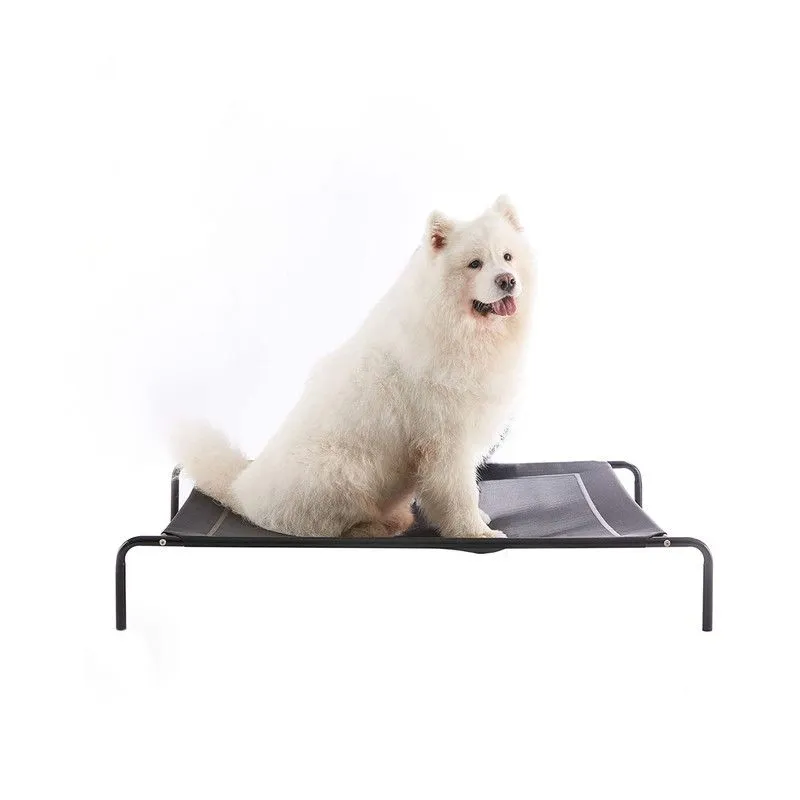 QUE PATAS PET SHOP - Cama Elevada Básica talla L Negro