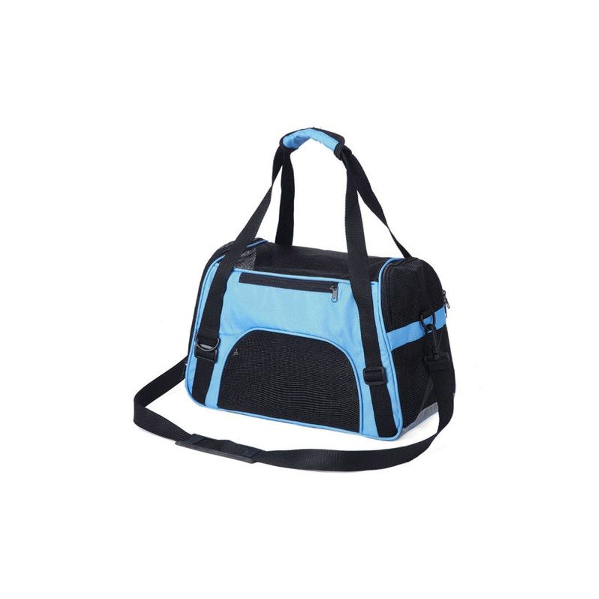 QUE PATAS PET SHOP - Bolso Transportador Plegable para Mascotas Azul Talla L