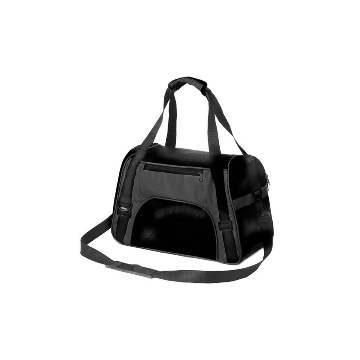 QUE PATAS PET SHOP - Bolso Transportador Plegable para Mascotas Negro Talla L