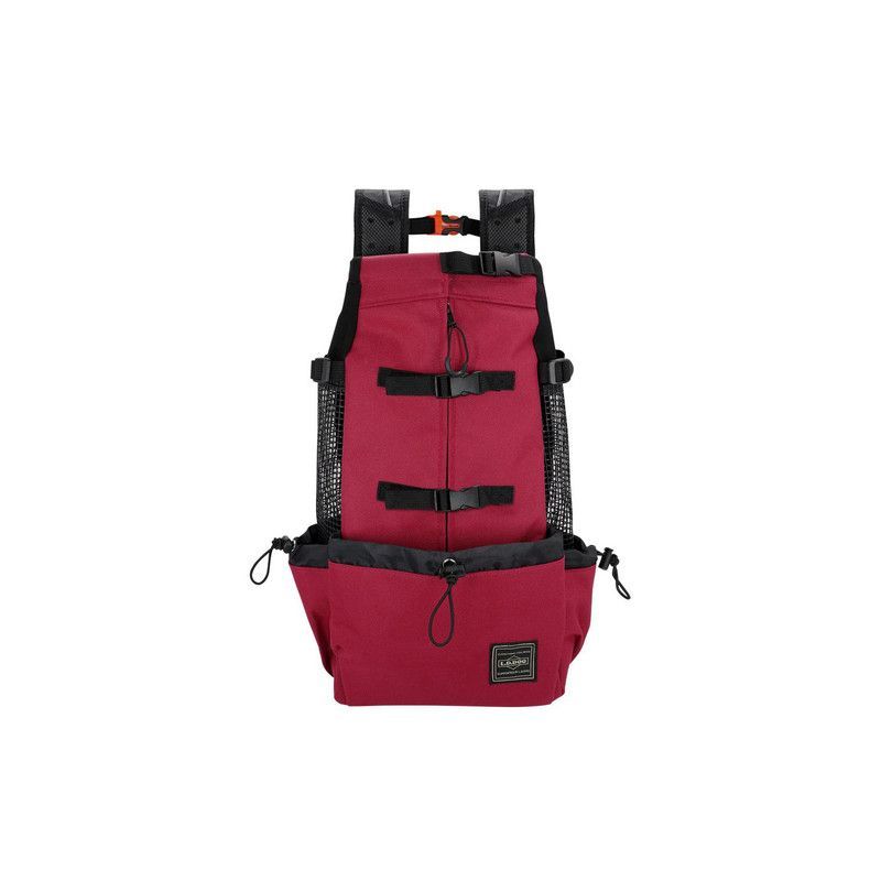 QUE PATAS PET SHOP - Mochila para Perros Grande Rojo Talla L